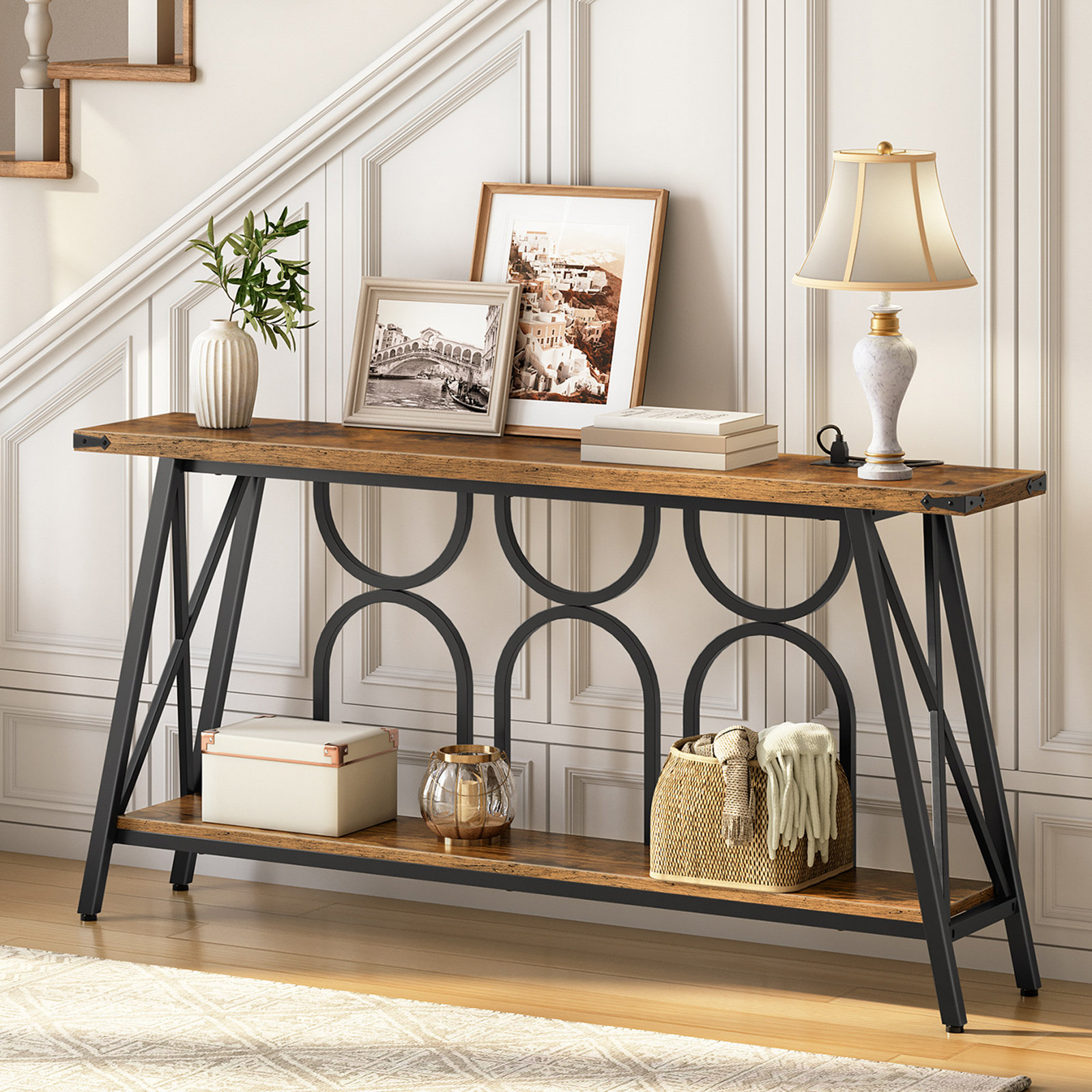 63″ Console Table With Charging Station Deal at Wayfair: $33.99