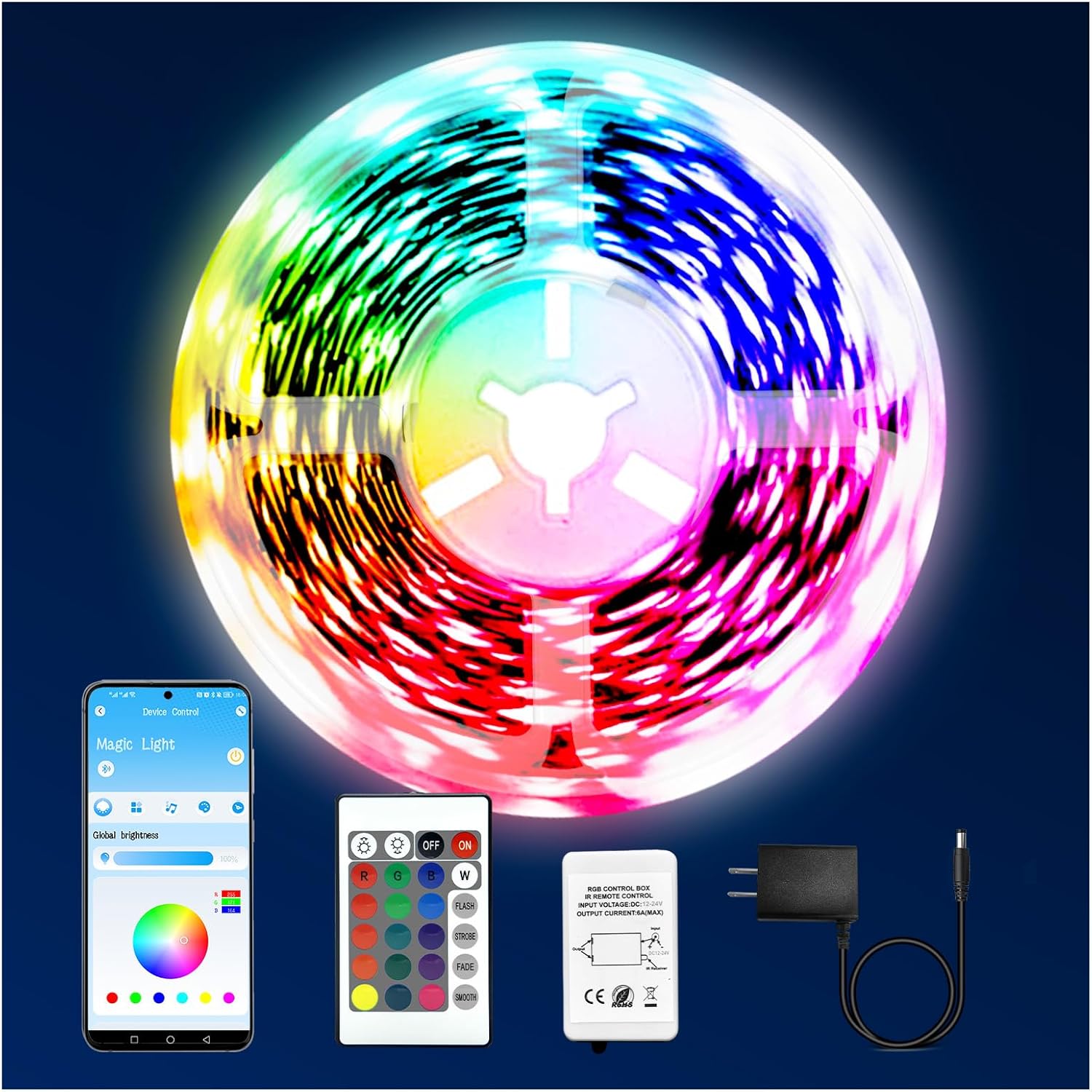 dalattin Led Lights for Bedroom 110FT (1 Roll),Led Smart Str deal at Amazon