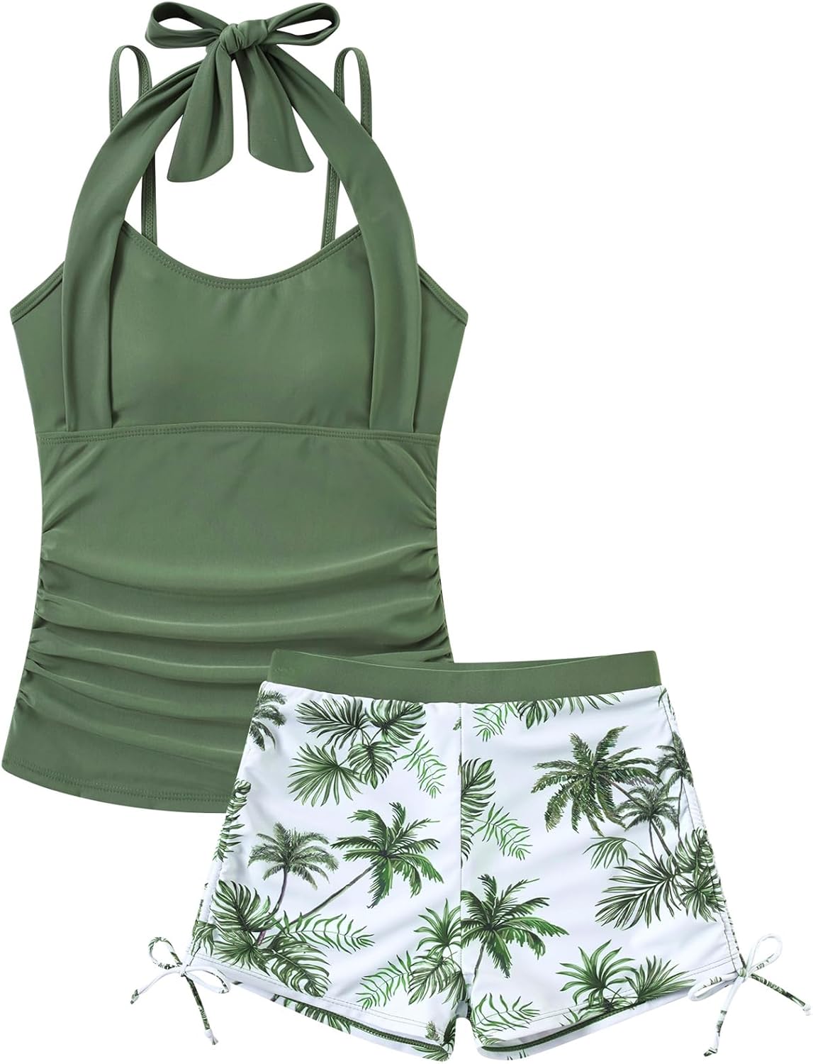 Cuddomper Girls Tankini Swimsuit 2 Piece Size 13-14 Bathing  deal at Amazon