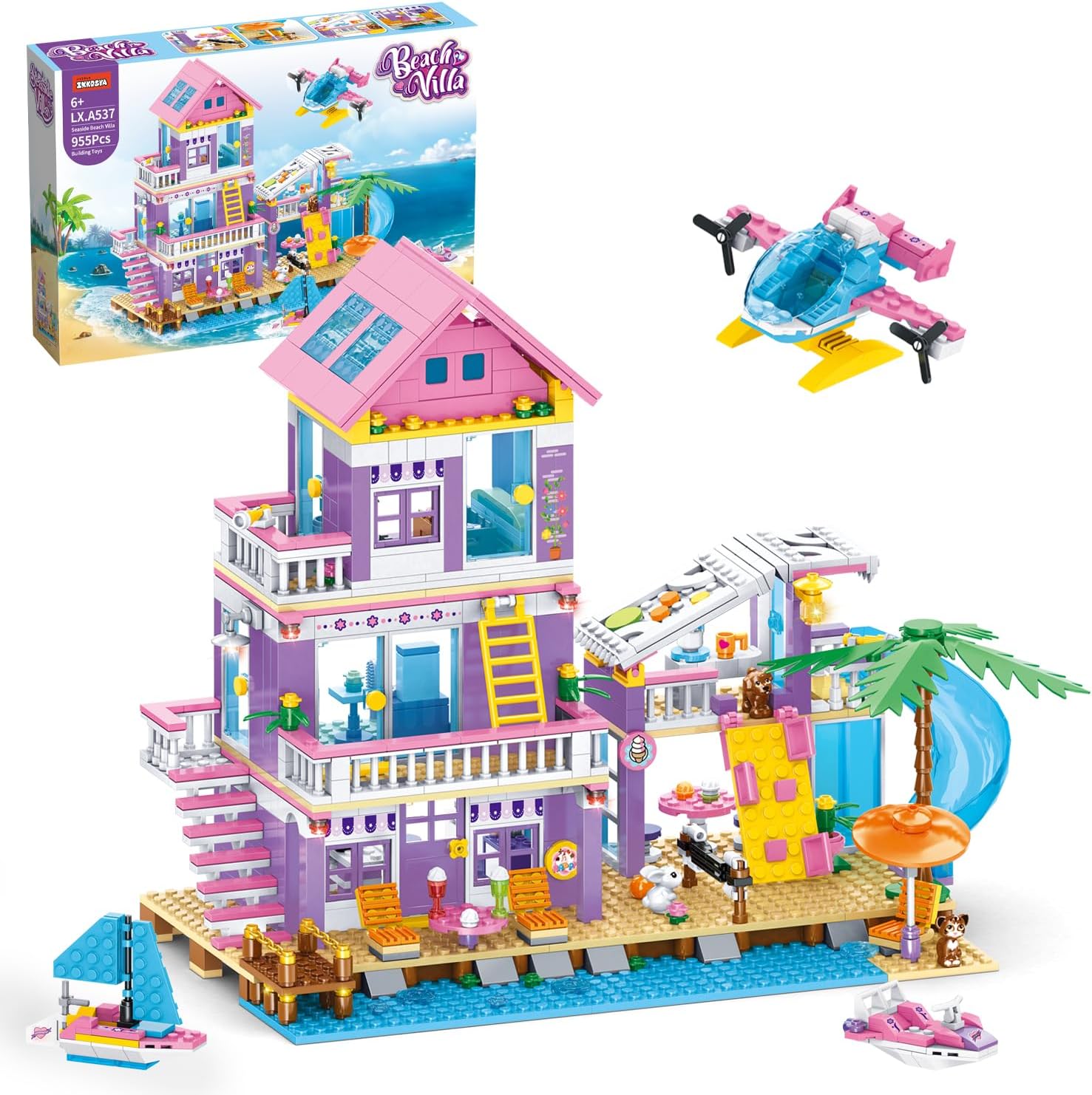 IKKOSYA 955 Pcs Friends Seaside Villa Building Set, Beach Ho deal at Amazon