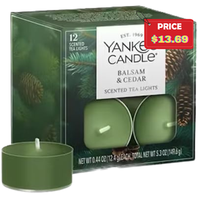 Candle Balsam & Cedar Tea Light Candles Deal: Save 57%