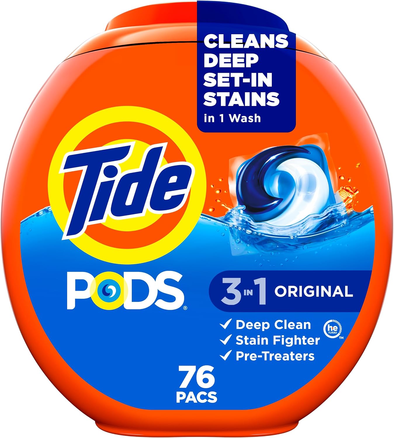 3 Tide Pods 76-Count for for $19.94 at Amazon