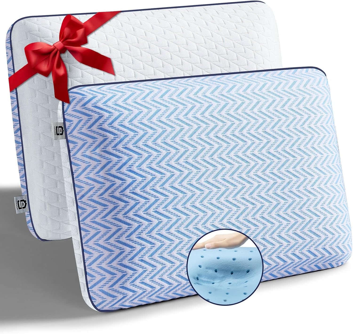 Sofslee Gel Memory Foam Pillows Standard Size Set of 2, Medi deal at Amazon