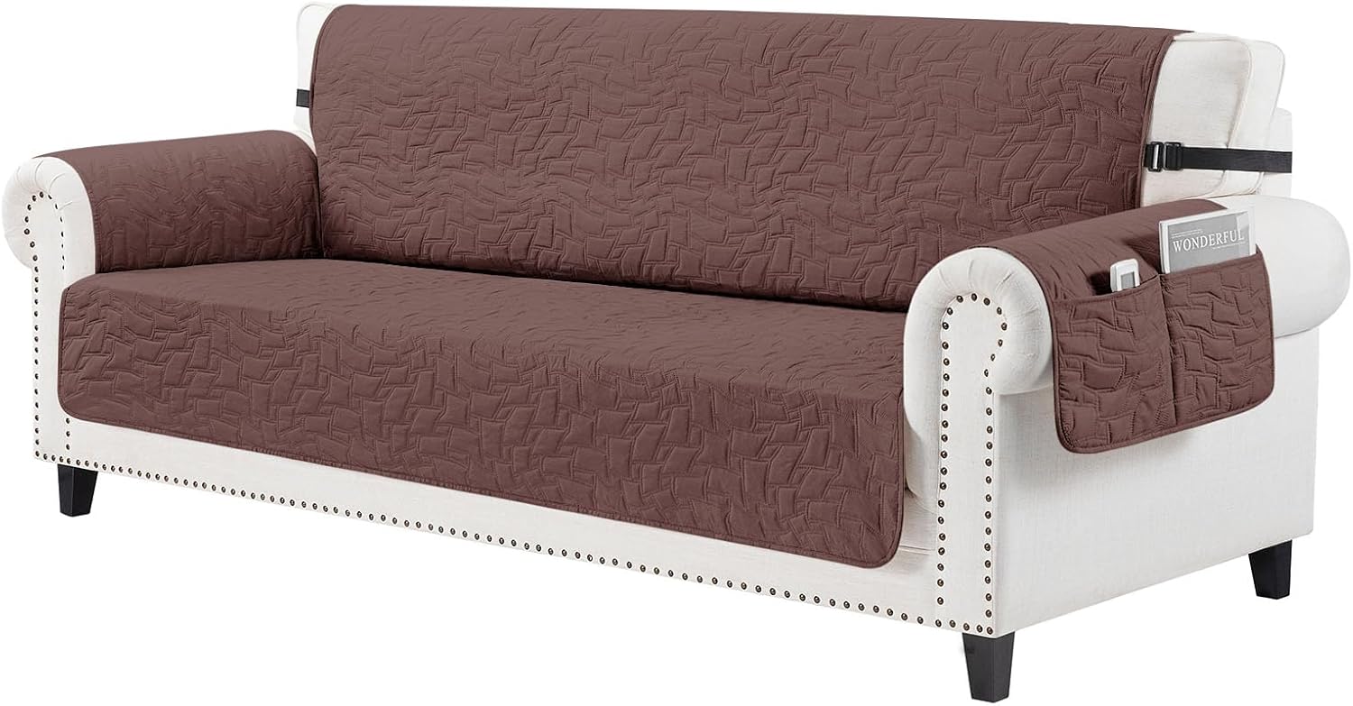 CUCRAF Non Slip Quilted Sofa Cover, Water Resistant Slipcove deal at Amazon