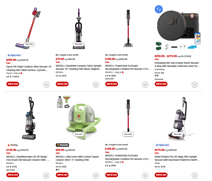 Vacuums & Floor Cleaning Sale at Target: Save Big!