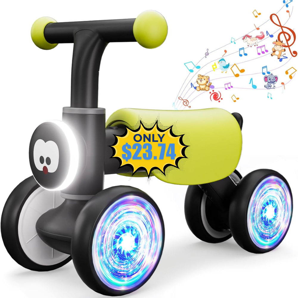 Colorful Glow Wheel Toddler Balance Bike Deal: Save 5%