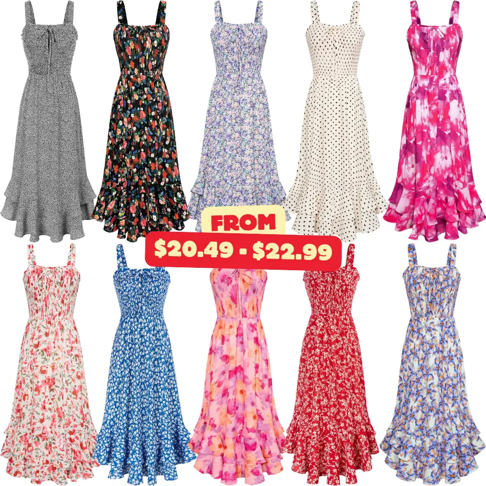 GRACE KARIN Women’s Floral Boho Dress Deal