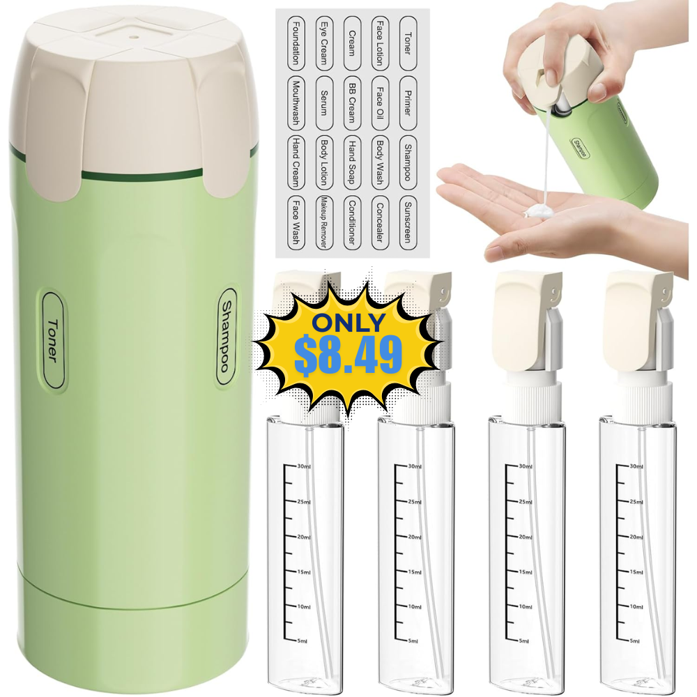 4 in 1 Refillable Travel Dispenser Bottle Promo: Amazing Price