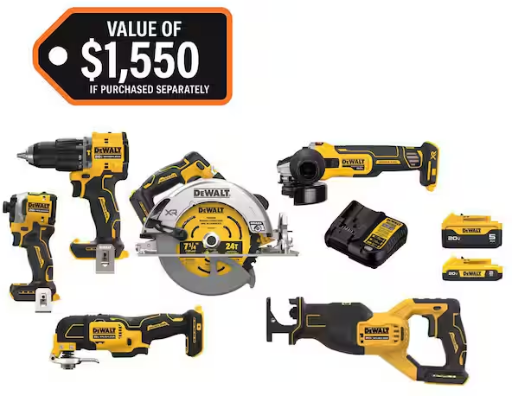 Home Depot Home Pick: DEWALT 20V Only $499 (Reg. $899) at Home Depot