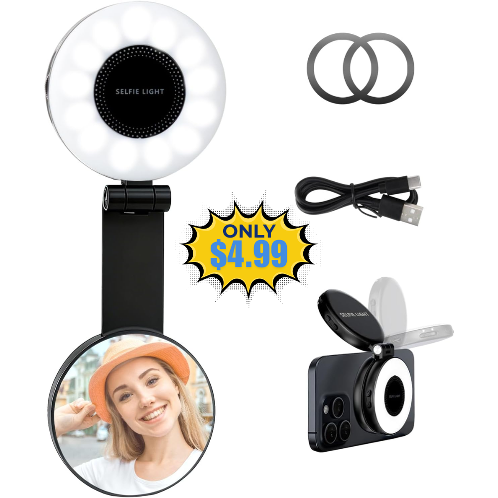 Magnetic Selfie Light Deal: Save 33%