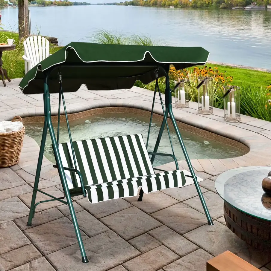 Costway Loveseat Patio Canopy Swing Glider Hammock Deal: Save $89.01 at Walmart