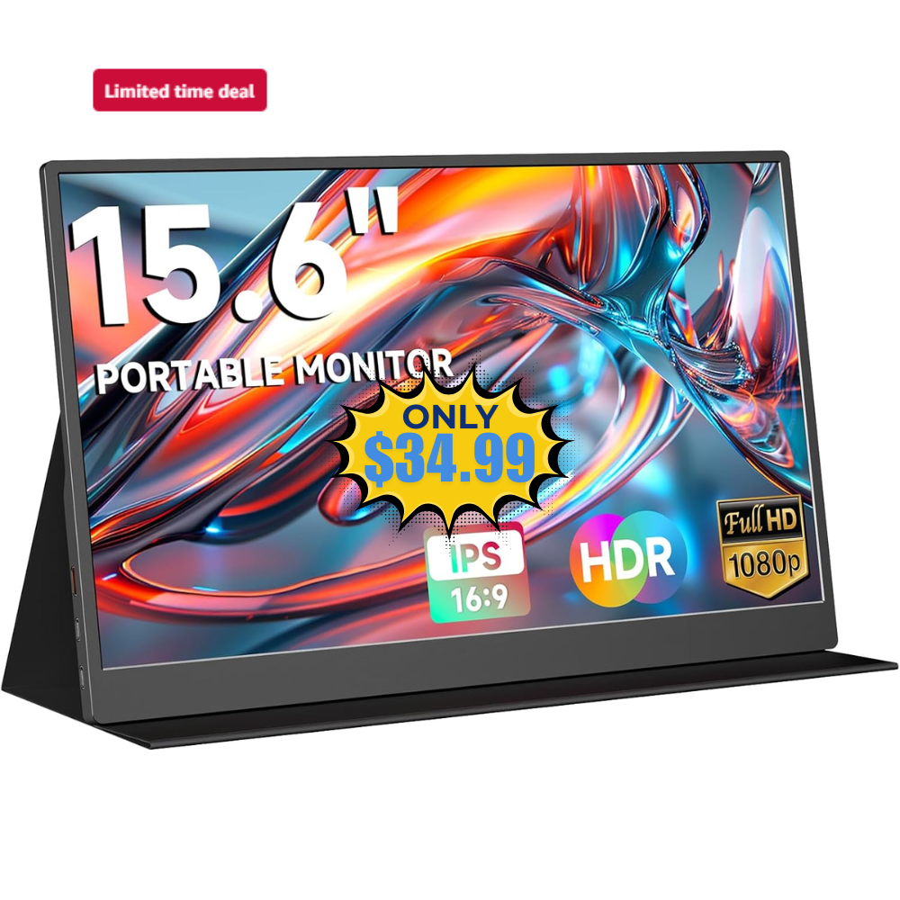 qaf 15.6 Inch Portable Monitor FHD Deal: Save 30%
