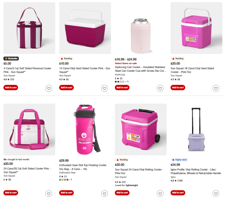 New Pink Coolers Collection Deal at Target: Save