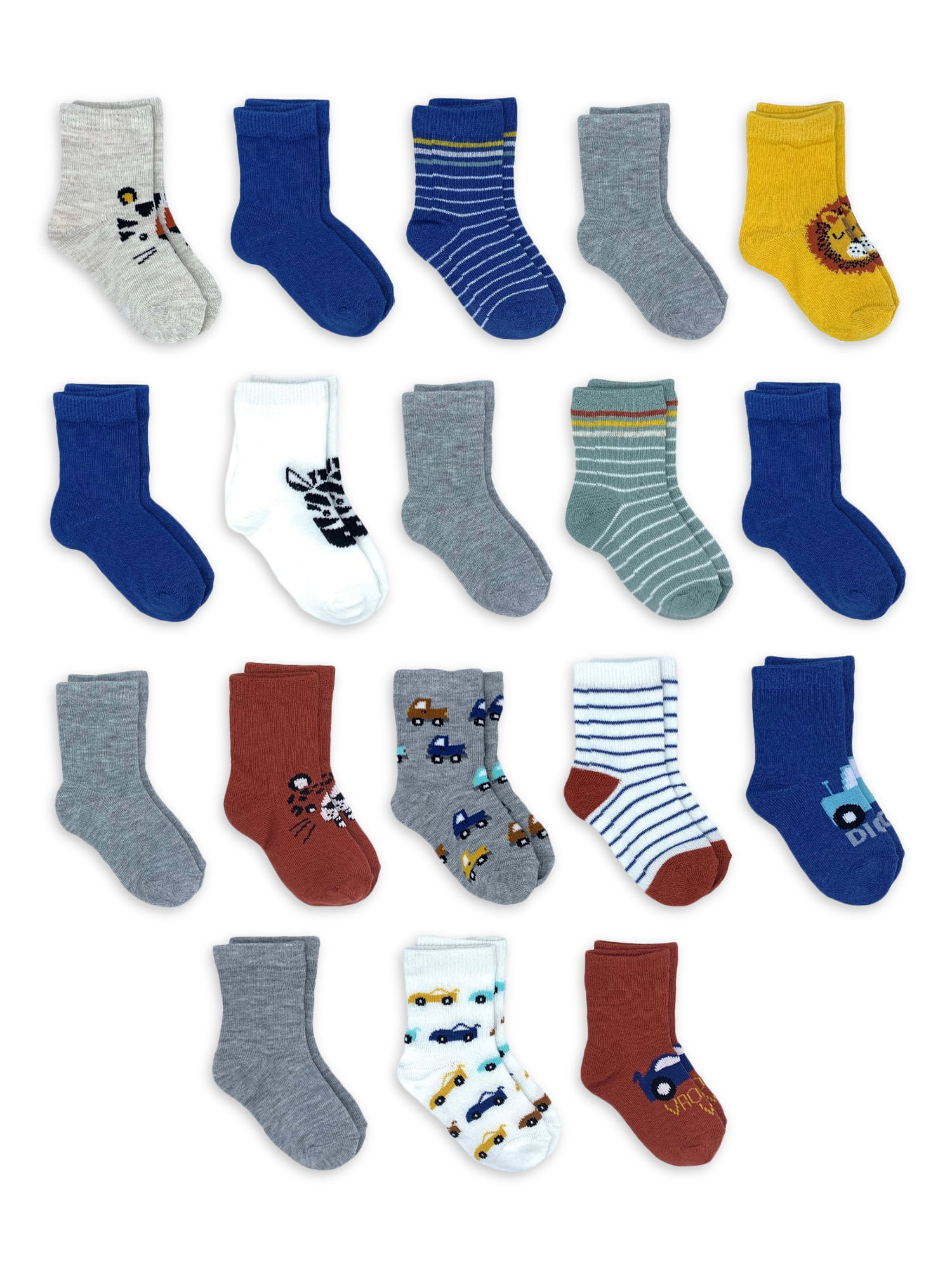 Wonder Nation Baby Boy Crew Socks 18-Pack Deal at Walmart: Save