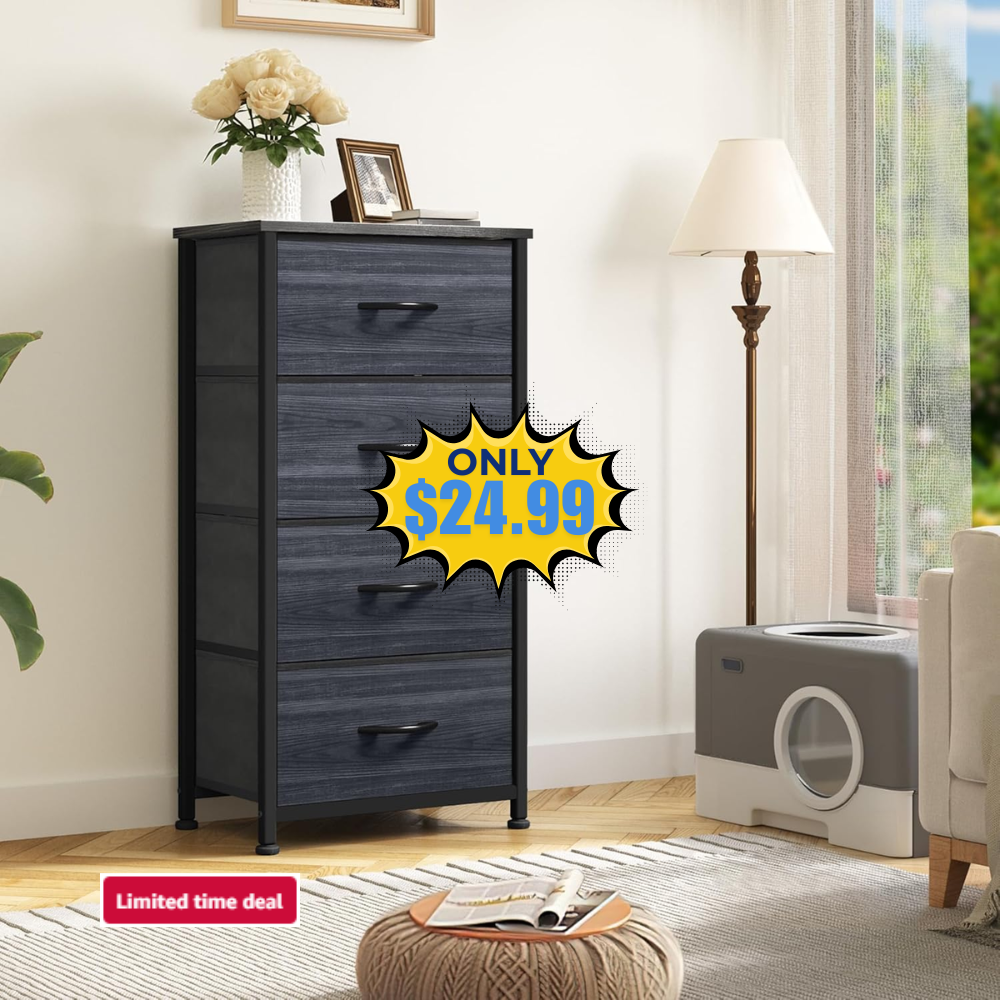 DWVO 4 Drawers Dresser Deal: Save 19%