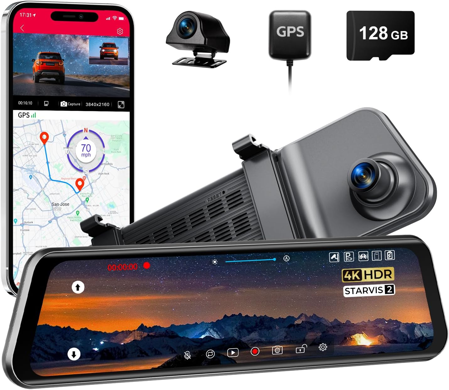 LD4K Max Mirror Dash Cam Only $101.98 (Reg. $119.98) at Amazon