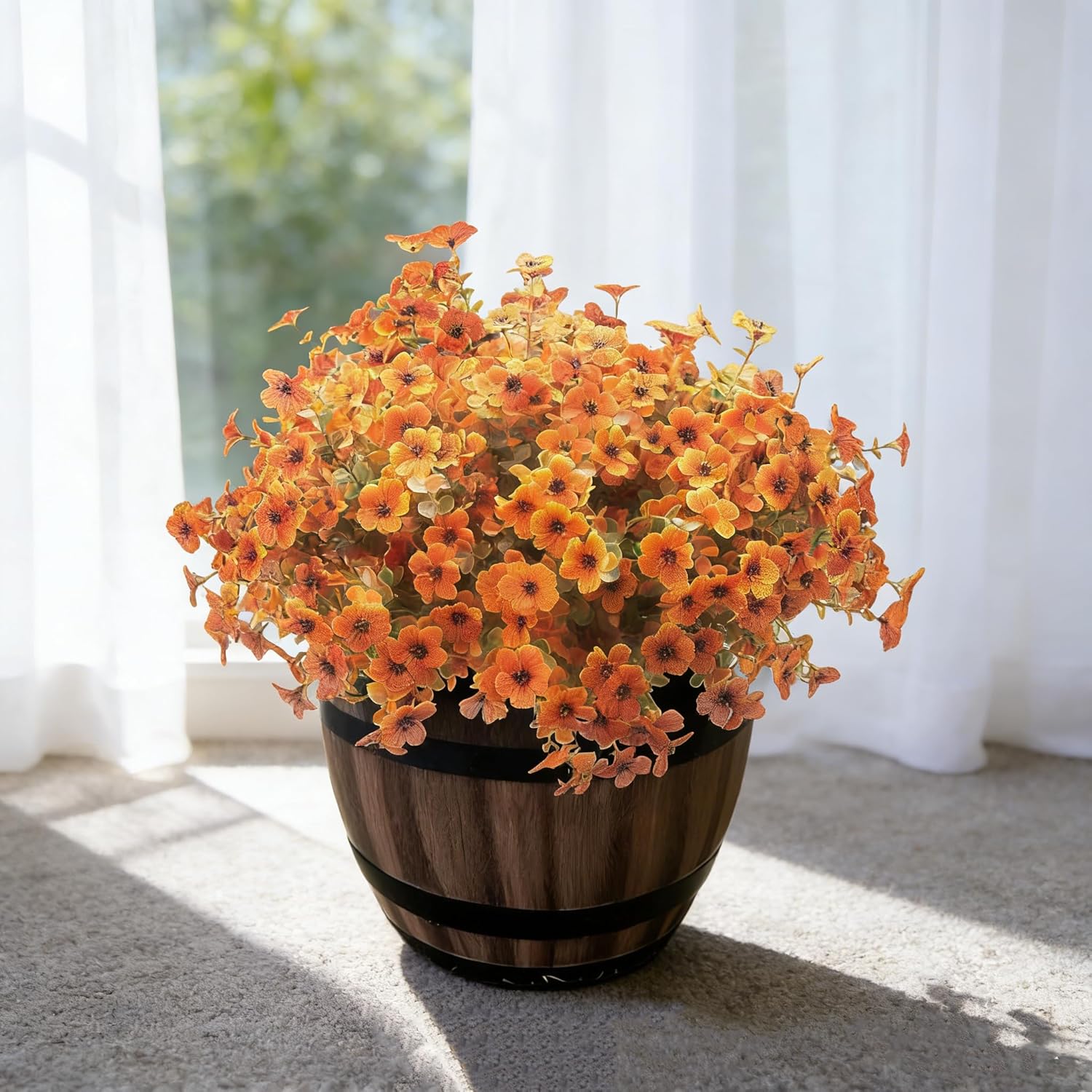 JcZaphiric Artificial Fall Flowers Only $14.99 at Amazon