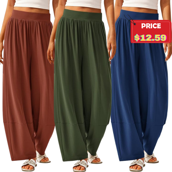 Women Casual Wide Leg Palazzo Deal: Save 30%