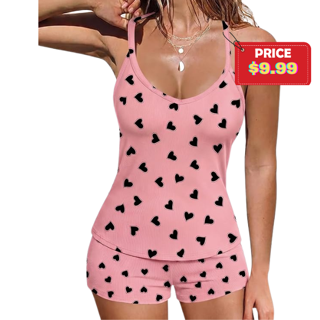Ribbed Cami Pajamas Set Deal: Save 50%