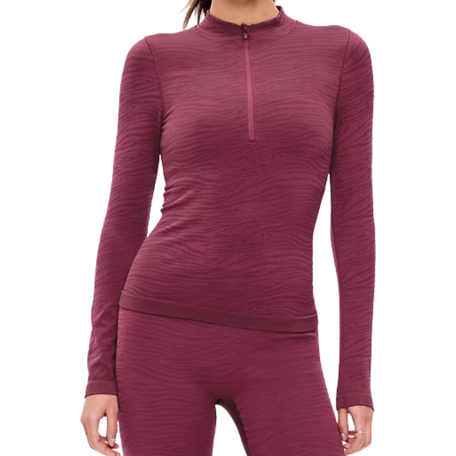 Seamless Jacquard Mock-Neck Half-Zip Top Deal: Save $49 at Old Navy