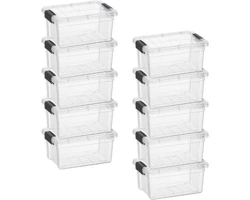 10-Pack Superio 1.85qt Clear Storage Box with Lid Deal