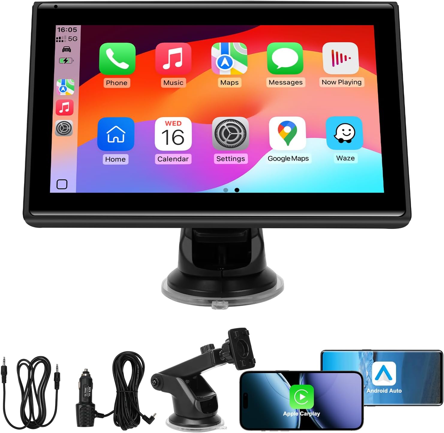 7″ Portable Wireless CarPlay Only $39.99 (Reg. $57.99) at Amazon
