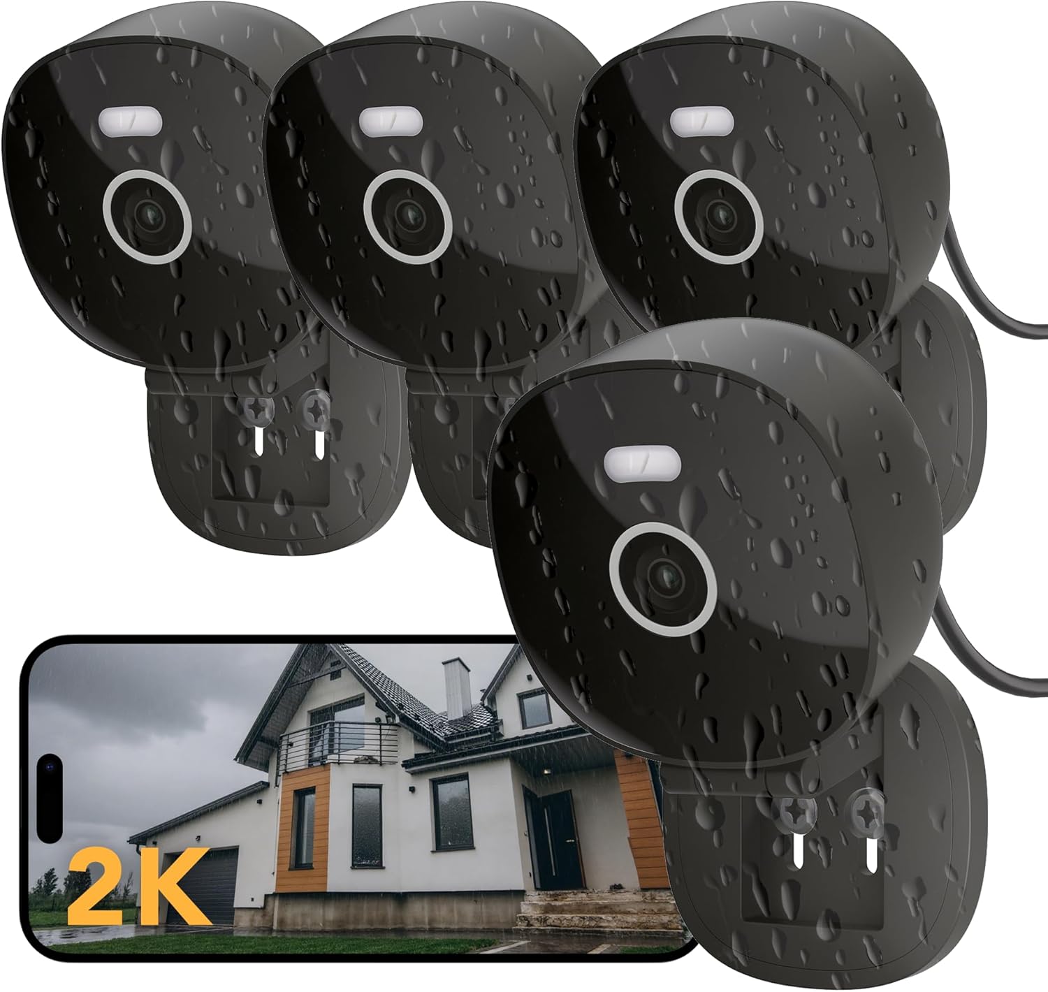 FAMVIVA 2K Wired Security Camera, Indoor/Outdoor for Home, P deal at Amazon