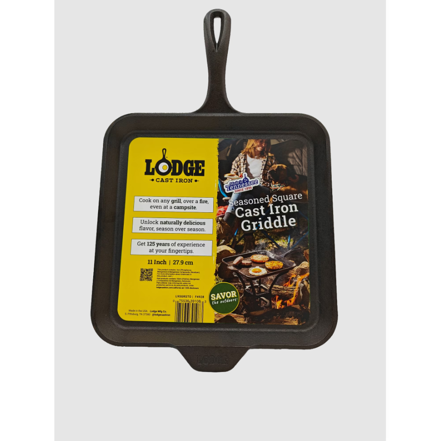 Lodge Cast Iron 11″ Seasoned Square Griddle Deal at Walmart: Save $4.93