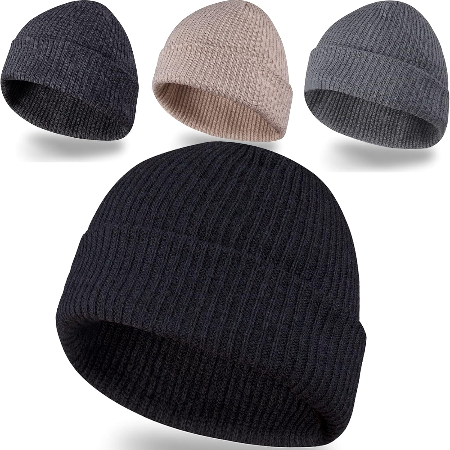 LAKIBOLE 4 Pack Winter Beanie Hats for Men Only $9.99 at Amazon