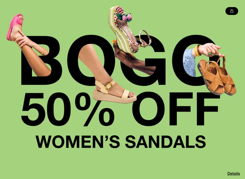 Women’s Sandals BOGO 50% Off at DSW