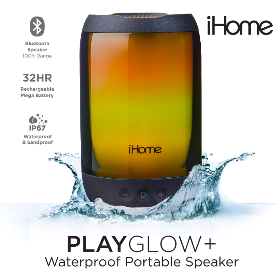 PlayGlow Portable Waterproof Bluetooth Speaker Deal at Walmart: Save $10
