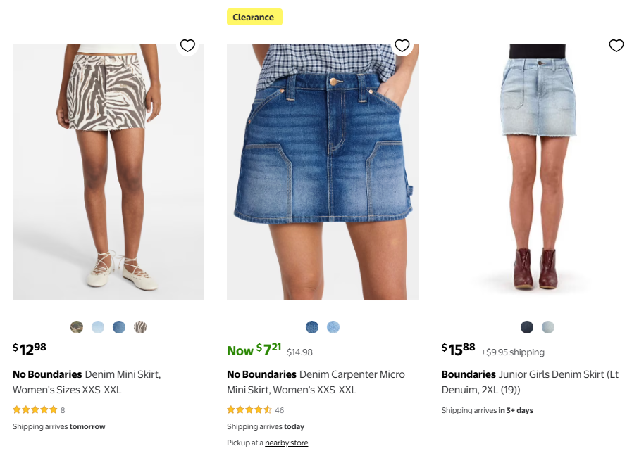 No Boundaries Denim Skirt Deal: Save 50% at Walmart