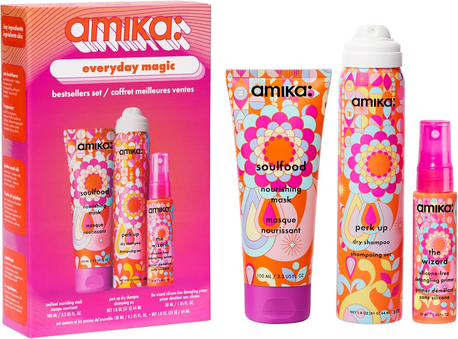 amika everyday magic bestsellers set | gift set Only $32 at Amazon