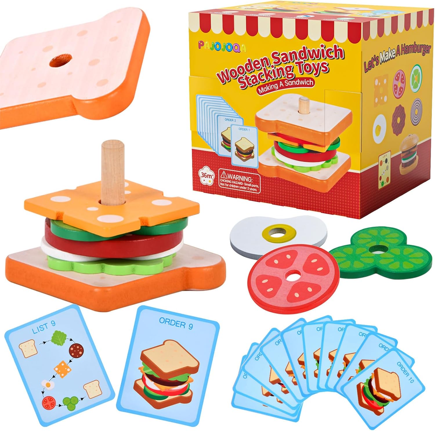 Wooden Sandwich Stacking Toys Only $9.89 (Reg. $12.99) at Amazon