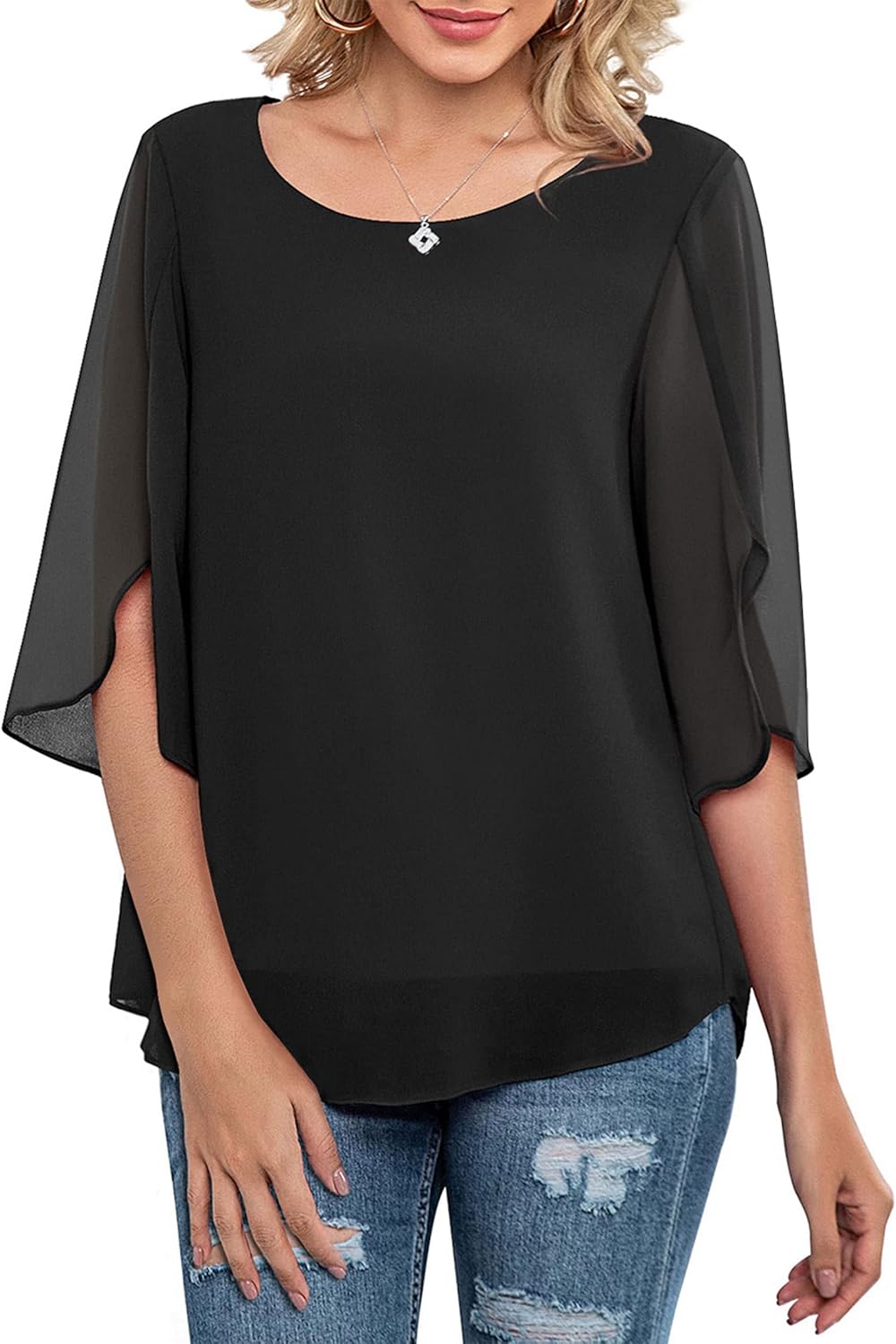 Neineiwu Women’s Casual Chiffon Only $19.99 (Reg. $19.99) at Amazon