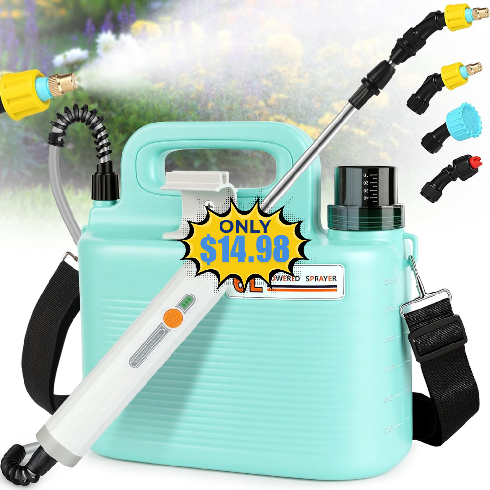 Electric Garden Sprayer 1.6 Gallon Deal: Save 32%