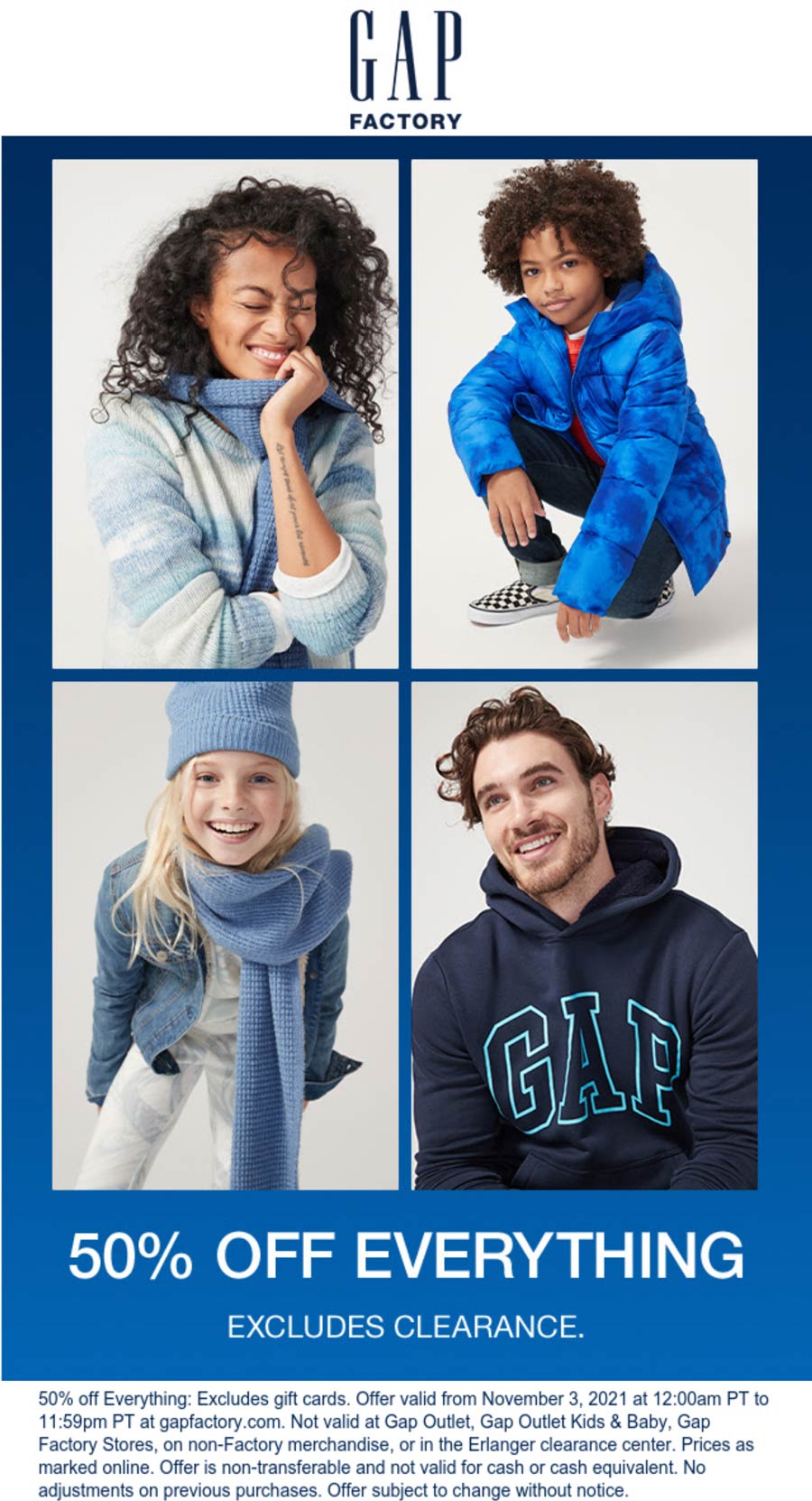 Gap Factory Clearance Sale: Up to 50% Off + Extra Savings at Gap