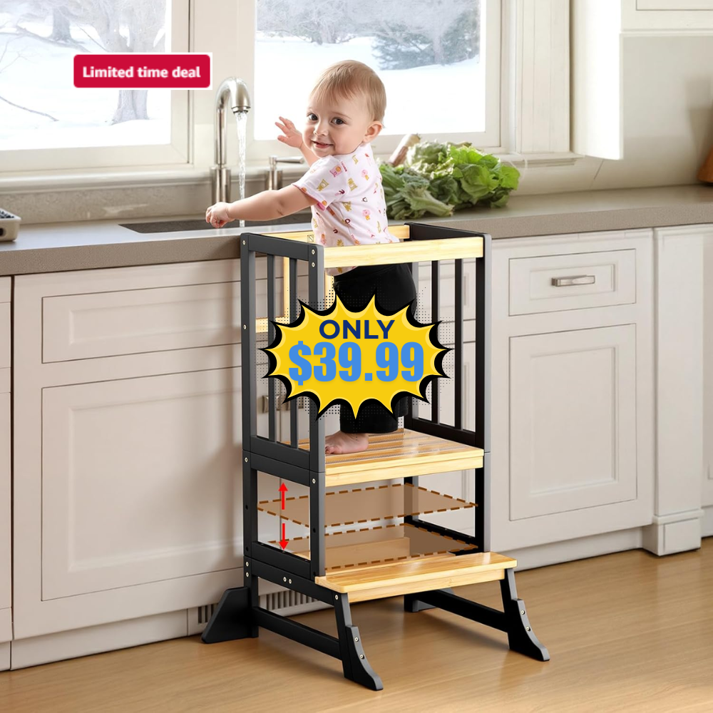 COSYLAND Adjustable Kids Step Stool Deal: Save 15%