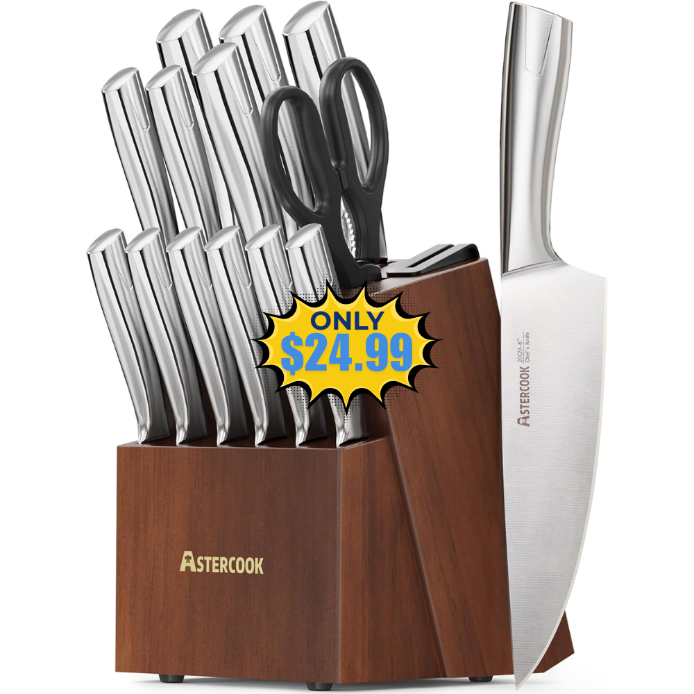 Astercook Knife Set Deal: Save 38%