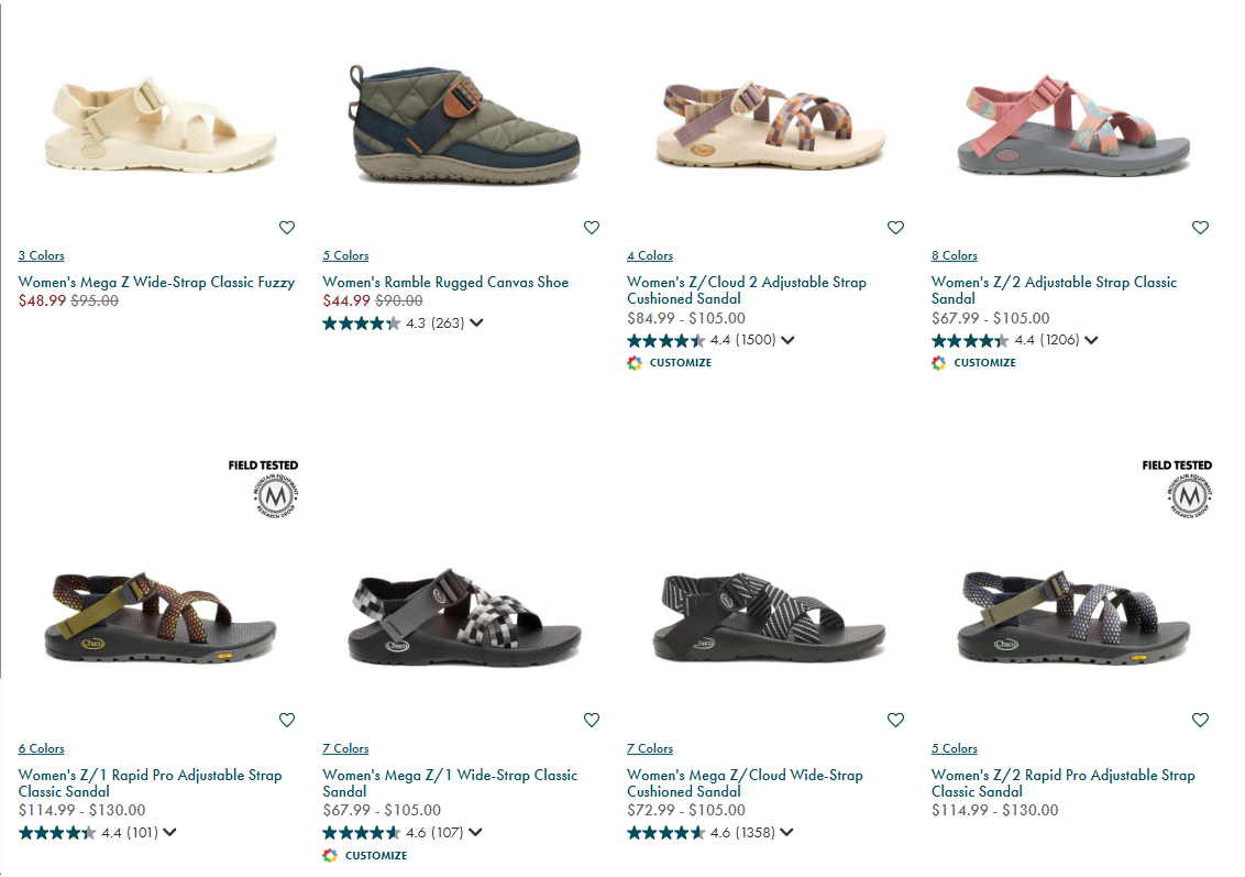 Chaco Sandals & Shoes Sale: Up to 65% Off + Extra 10% Off
