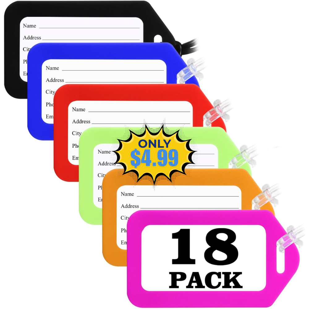 18 PK Luggage Tags Deal: Save 27%