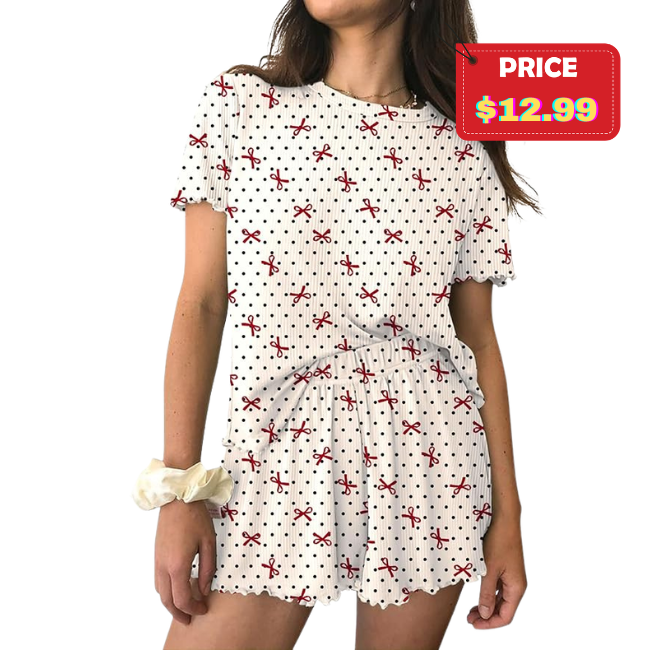 2 Piece Ribbed Knit Pjs Deal: Save 50%