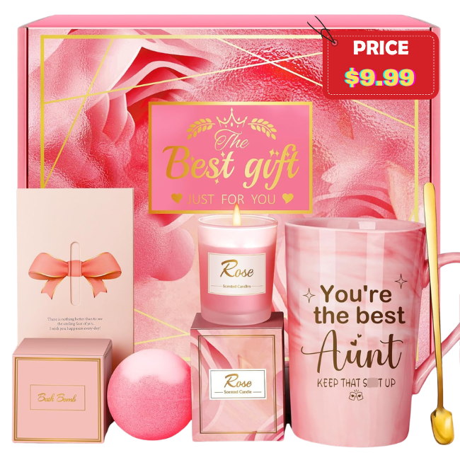 Gift Basket Set for Best Auntie Deal: Save 33%