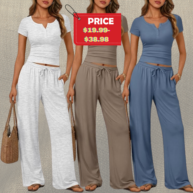 Women’s 2 Piece Matching Lounge Sets Deal: Save 49%