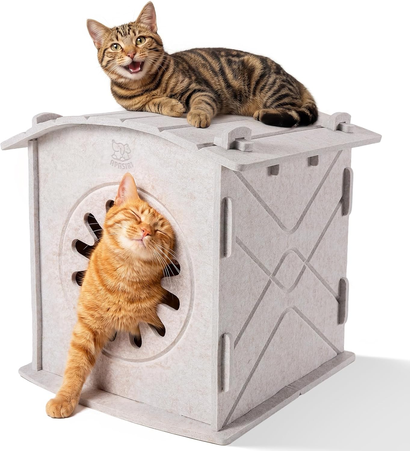 Apasiri Cat Houses for Indoor Cats: Felt Cat House Cave Cath deal at Amazon