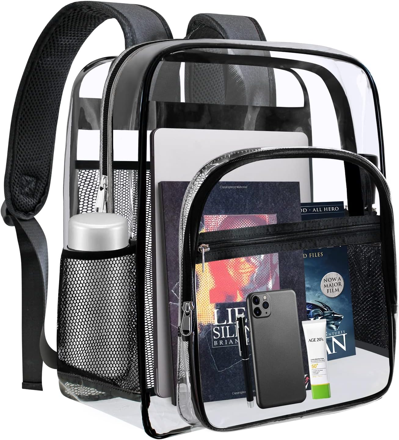 SDFGHG Clear Backpack,Sturdy Shape Heavy Duty Large Clear Ba deal at Amazon