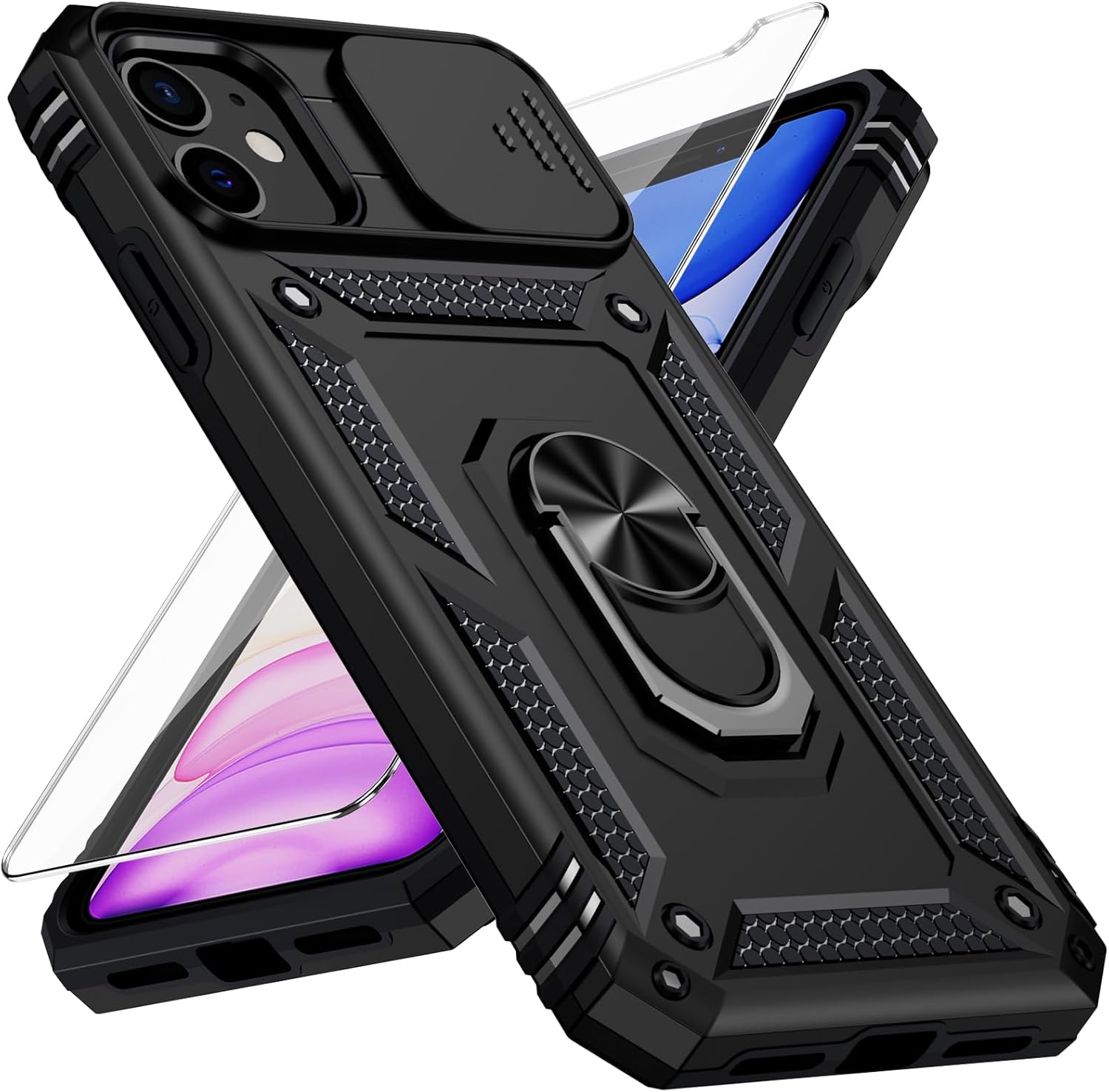 Vinve for iPhone 12 Case, iPhone 12 Pro Case, Slide Lens Cov deal at Amazon