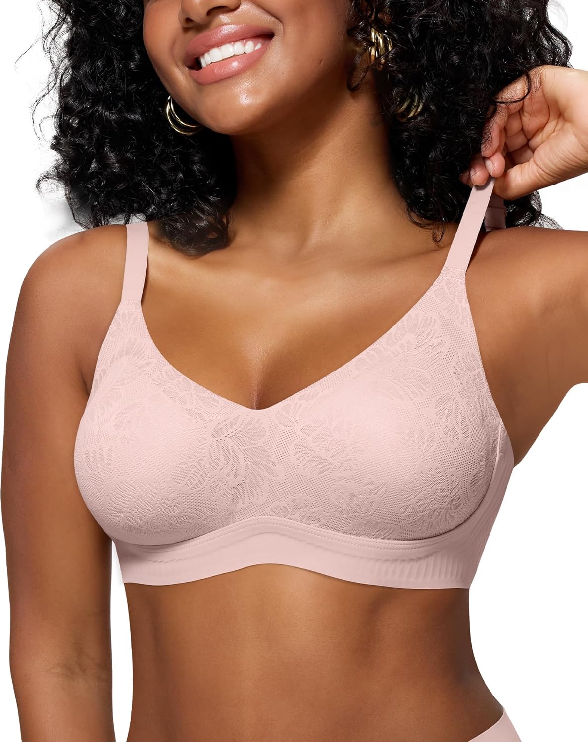 HORISUN Womens Bra Back Fat Smoothing Seamless Wireless Bras deal at Amazon