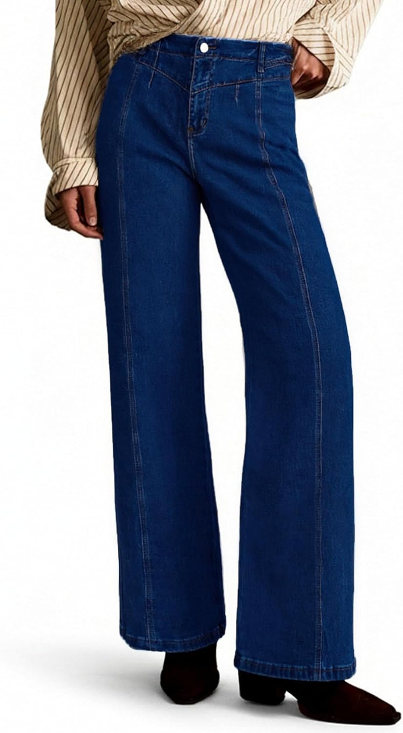 PEIHOT Wide Leg Jeans for Women High Waisted Straight Leg St deal at Amazon