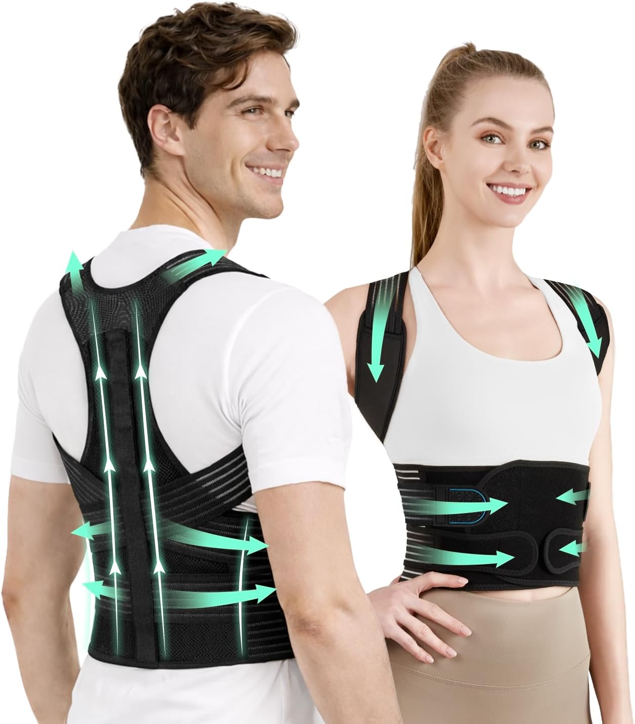 Back Brace Posture Corrector for Women and Men, 4-Point Back deal at Amazon